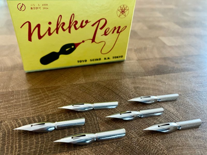 1950年代 日本老筆尖 Nikko No. 357 Sphere Pointed 球面筆尖 - 沾水筆 - 其他金屬 