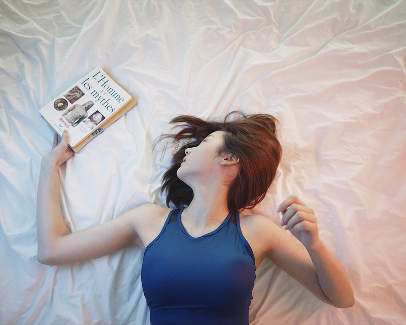 Nighty Night Sleep Tight Sports Bra - 運動內衣 - 其他材質 藍色