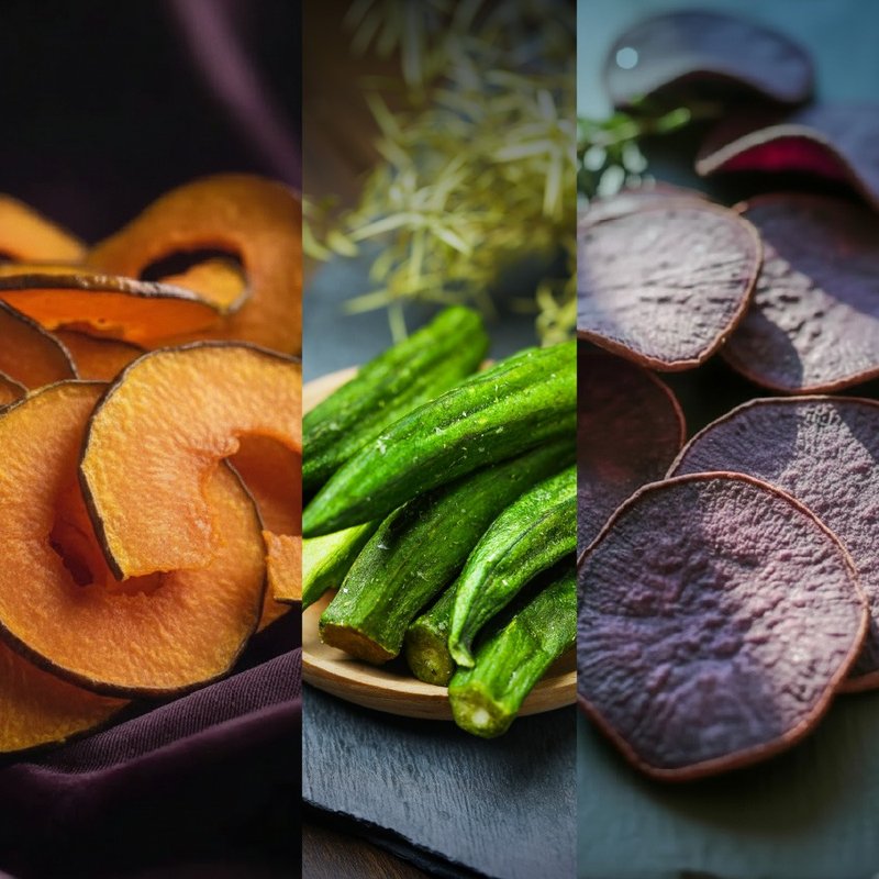 【新品上市嘗鮮】橄欖油綜合蔬菜脆片2入組-40g/包-純素 - 零食/點心 - 新鮮食材 