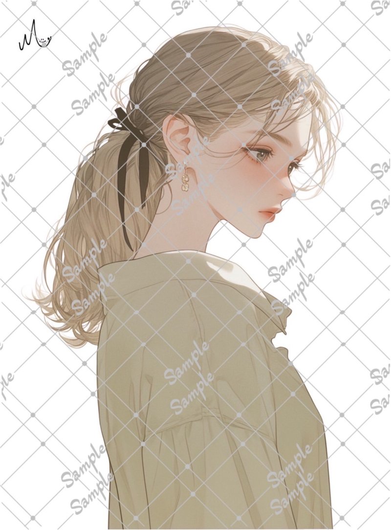 オリジナル人物ステッカー9月新作 - 貼紙 - 紙 