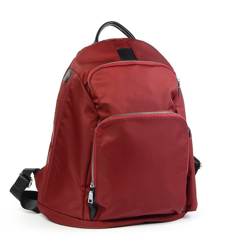 FUGUE Origin full protection-back opening zipper design-smart anti-theft backpack - Backpacks - Waterproof Material Red