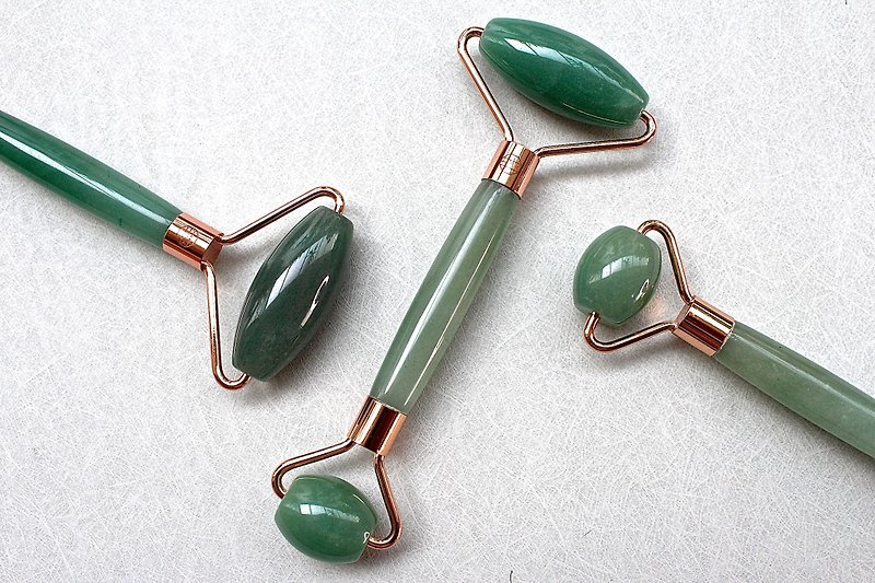 Natural Dongling Stone Aventurine Crystal Beauty Stick-Fortune- - Facial Massage & Cleansing Tools - Crystal Green