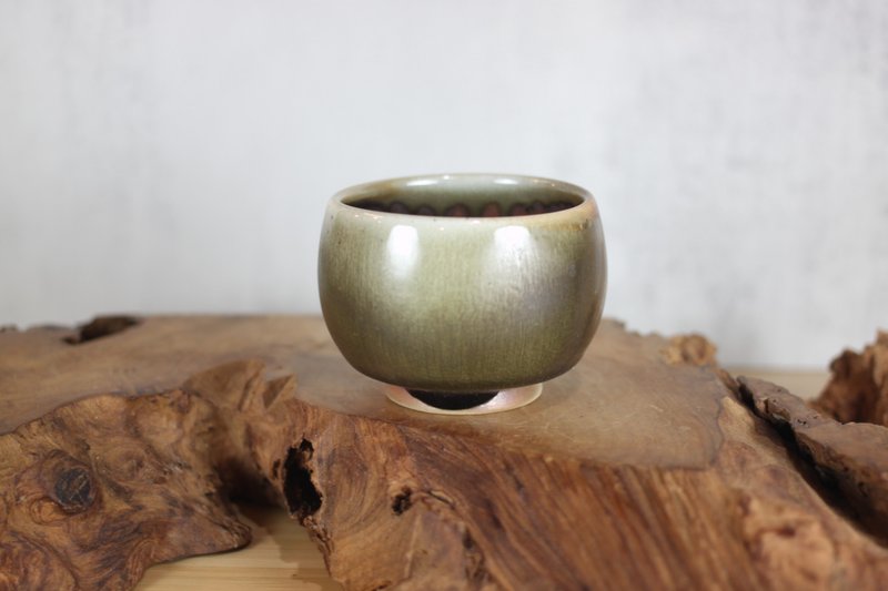 【送禮好物】160ml 柴燒 天目釉 手作茶碗 茶杯 名家葉敏祥作 - 茶壺/茶杯/茶具 - 瓷 