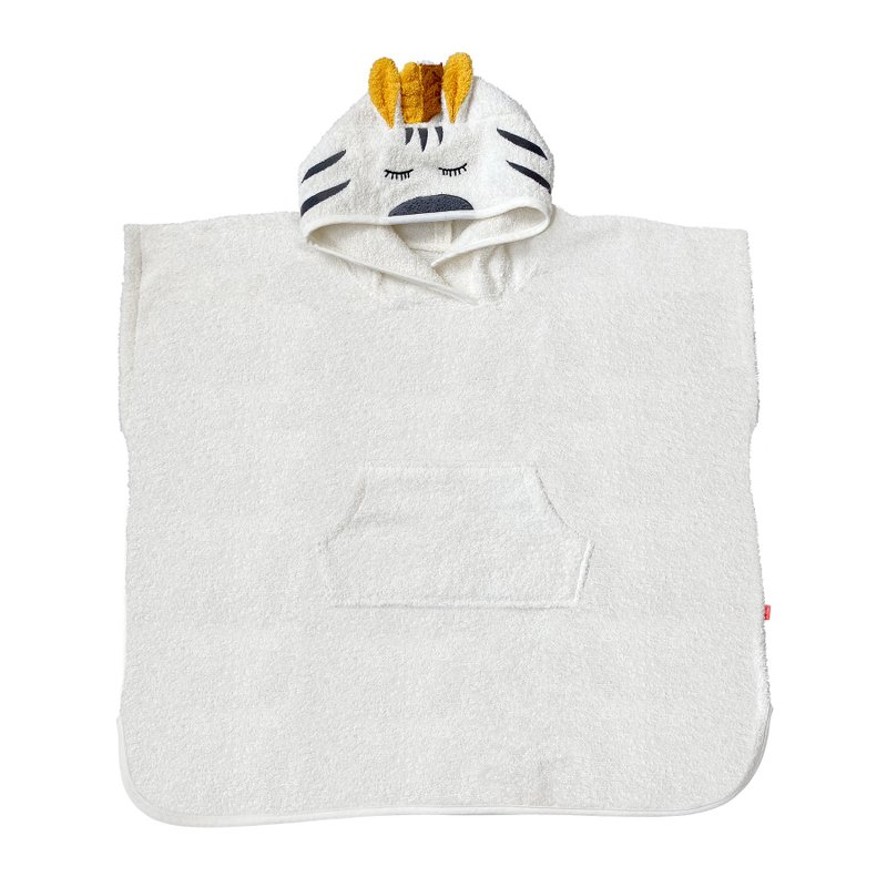 kikadu zebra cape organic cotton bath towel - อื่นๆ - ผ้าฝ้าย/ผ้าลินิน ขาว