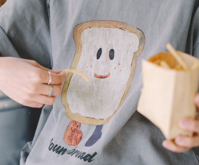 ま*ひ様 LOEWE トーストイラスト Tシャツ ホワイト（S） ま*ひ様 LOEWE トーストイラスト Tシャツ ホワイト（S） ま*ひ様 LOEWE