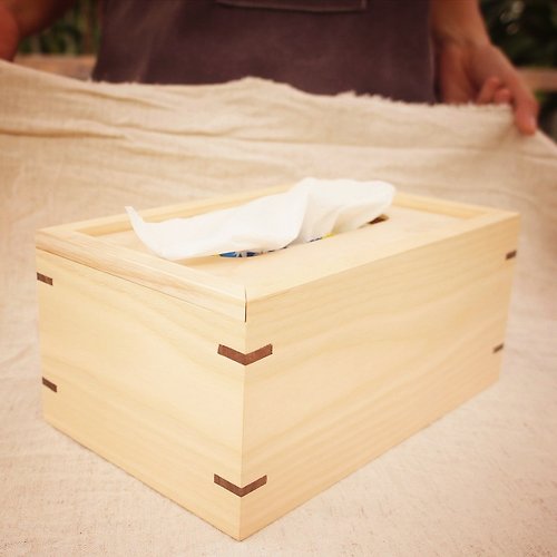 森葉木作坊 手工木製面紙盒 北美梣木面紙盒