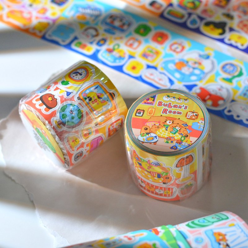 Bulan's Sales Department/Room Sticker Roll/Washy Tape Handbook Korean Sticker Synthetic Paper - Washi Tape - Plastic 