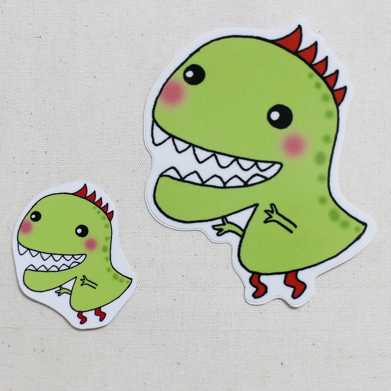 Waterproof Sticker_Little Dinosaur 07 (Punke Dragon) - สติกเกอร์ - วัสดุกันนำ้ 