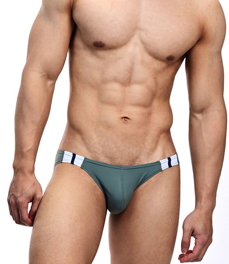 DYNA Smooth Vibrant 躍動 比基尼三角內褲 - 軍綠 - 男內衣褲 - 尼龍 綠色