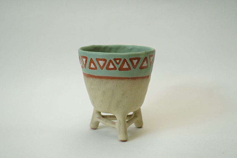 3本手作りセラミックプラント - 花瓶・植木鉢 - 陶器 多色