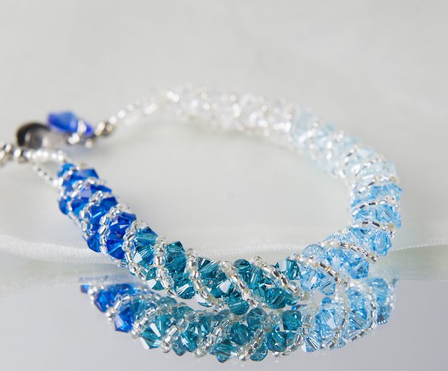 Beautiful Blue Swarovski Crystal Bracelet