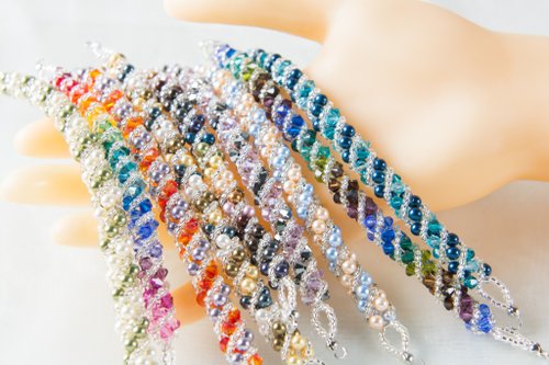 Swarovski 青系クリスタル ブレスレット 1241003001113_1.jpg