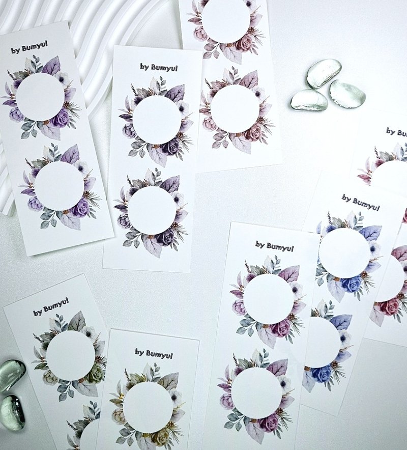 Floral Round Decor - 便條紙/便利貼 - 紙 多色