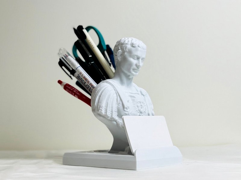 Caesar Pen Holder/Business Card Storage Customized Quality Office Space Gift for Graduation - Pen & Pencil Holders - Eco-Friendly Materials 