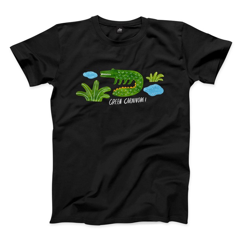 Green Carnivore-Black-Unisex T-shirt - Men's T-Shirts & Tops - Cotton & Hemp Black