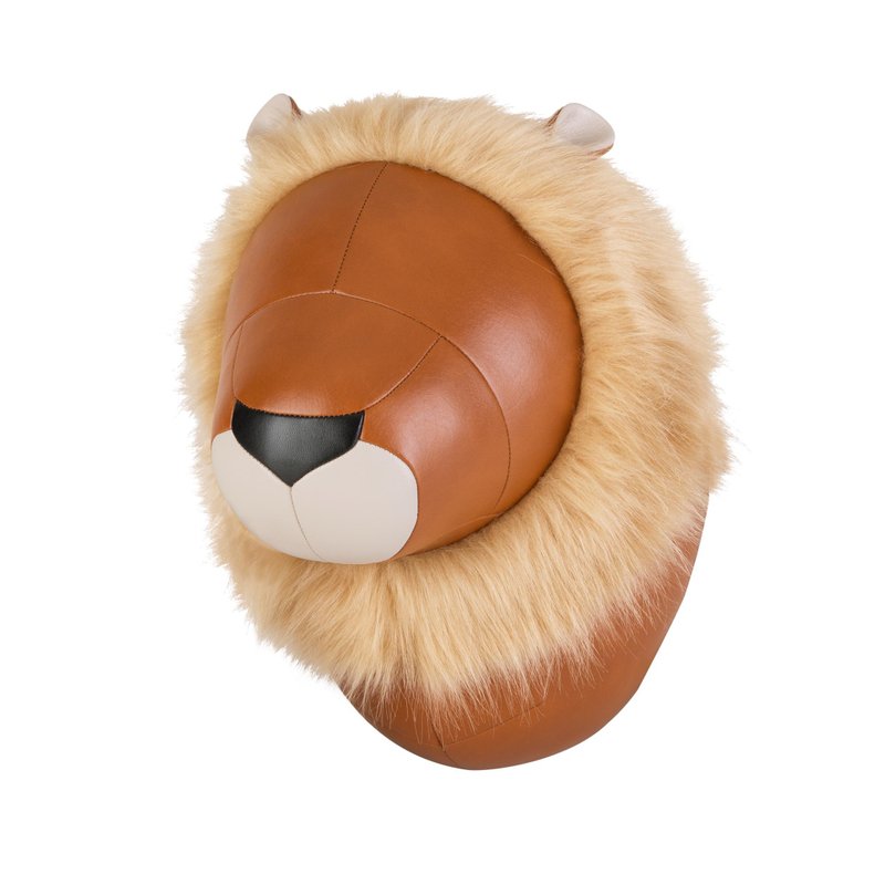 獅子 Amo 皮革動物 - 牆飾 - 擺飾/家飾品 - 人造皮革 多色