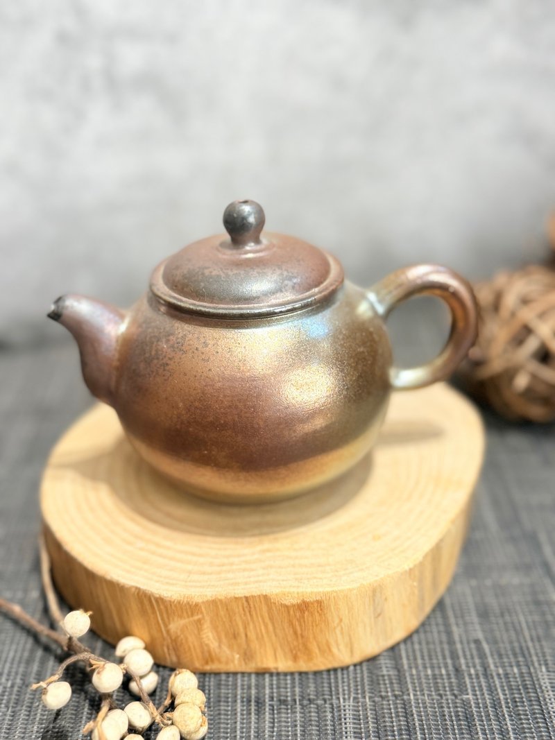 金銀彩柴燒壺 - 茶壺/茶杯/茶具 - 陶 