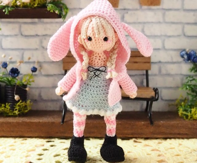 白様ご予約品　トイプーちゃん＆ファーヤーンのウサギさんあみぐるみ 白様ご予約品 トイプーちゃん＆ファーヤーンのウサギさん