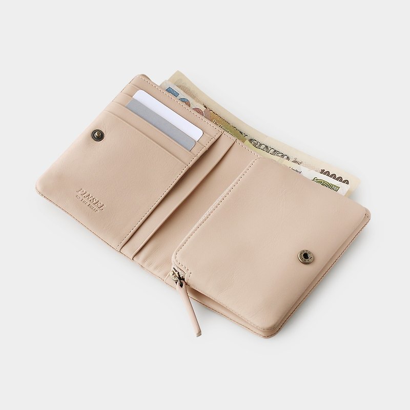 pinsel wallet : toasted almond - กระเป๋าสตางค์ - หนังแท้ 