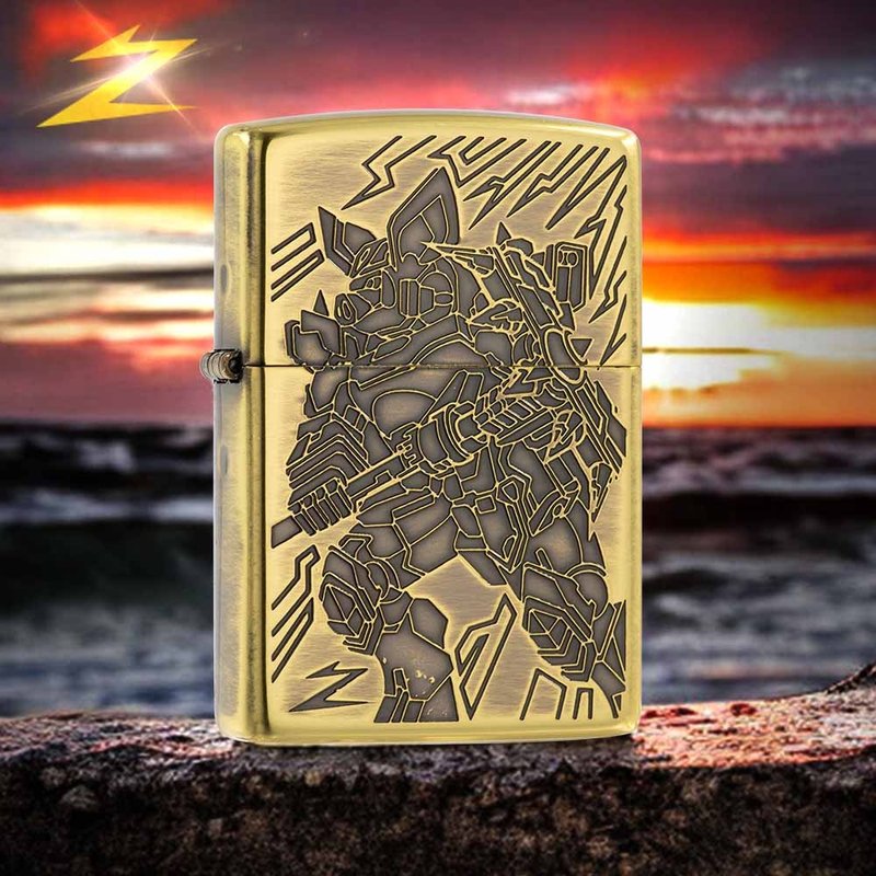 【ZIPPO官方旗艦店】十二生肖-狗防風打火機 ZA-2-163 - 其他 - 銅/黃銅 金色
