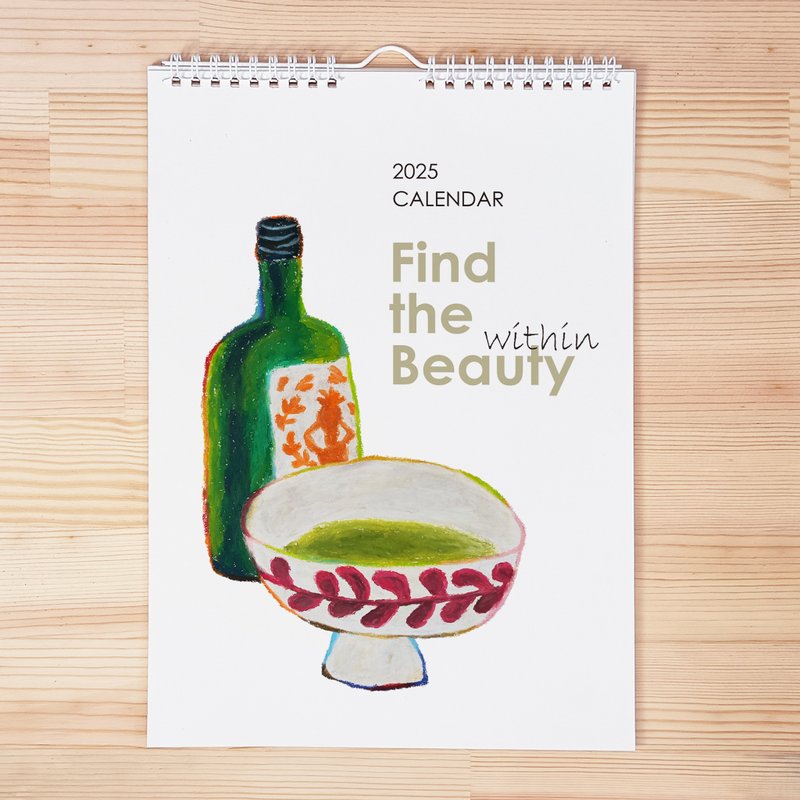 2025 Oil Pastels Hand Draw Dessert Calendar • 2025 Wall Calendar A4 A3 • Gift - ปฏิทิน - กระดาษ หลากหลายสี