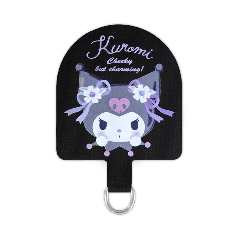 Kuromi Purple Lanyard Cell Phone Lanyard - อุปกรณ์เสริมอื่น ๆ - ไฟเบอร์อื่นๆ สีดำ