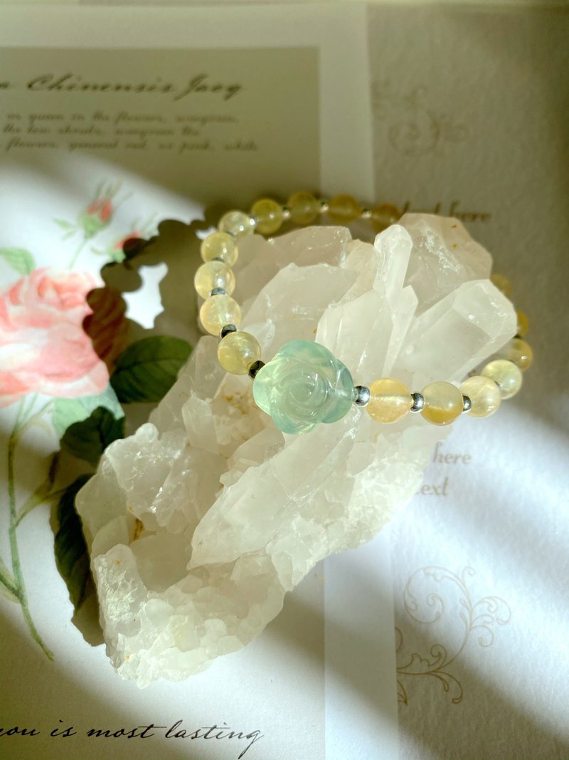 ʚ(圓的兔几)ɞ   串珠手環 ๑黃葡萄石.綠葡萄石 - 手鍊/手環 - 水晶 多色