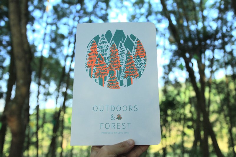 【屋外森集】-Outdoors&Forest/雙語繪本 - 雜誌/書籍/小誌 - 紙 橘色
