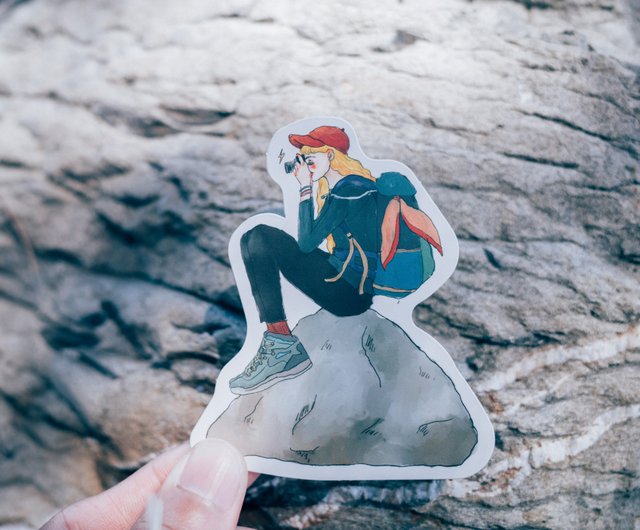 ステッカーセット 旅する女の子 30枚 ブリキ缶入り - ショップ ラ