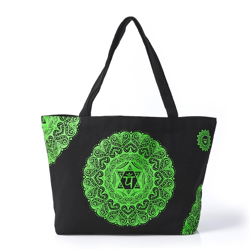 MIRACLE 墨瑞革│Chakra shoulder Bag ANAHATA - กระเป๋าแมสเซนเจอร์ - ผ้าฝ้าย/ผ้าลินิน 