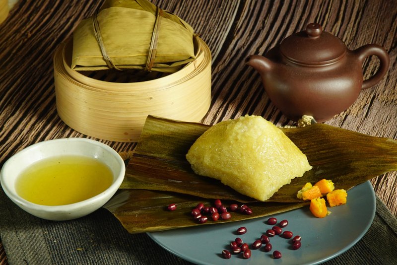 【 門市自取】農家橘子豆沙梘水粽純素 - 其他 - 其他材質 卡其色