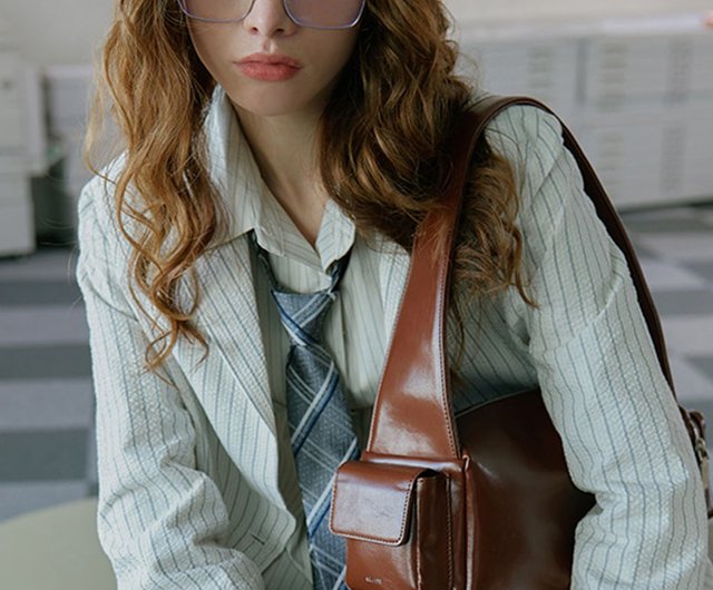 Korean Brand SQUARE line Square Square Shoulder Bag - Shop