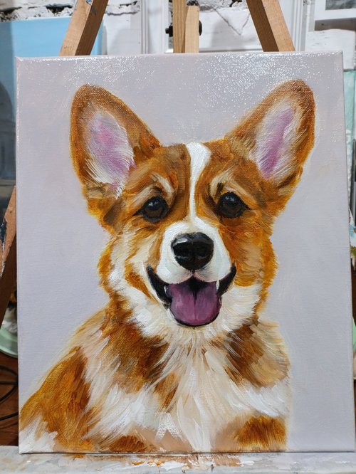 キャンバス油絵 1393確認 ドライブする犬たち キャンバス油絵 1393確認