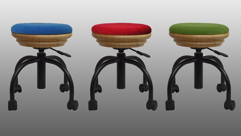 Macaron Lift Office Chair TS-176 Graduation.Teacher Gift - เก้าอี้โซฟา - ไม้ สีนำ้ตาล