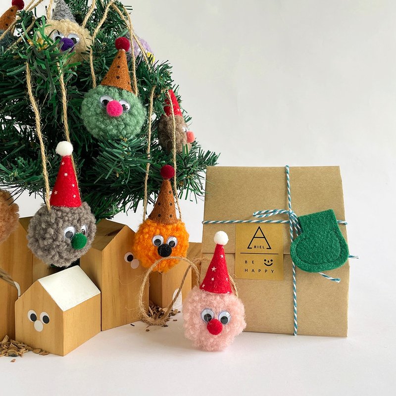 毛毛精靈聖誕樹掛飾 - 擺飾/家飾品 - 其他材質 多色