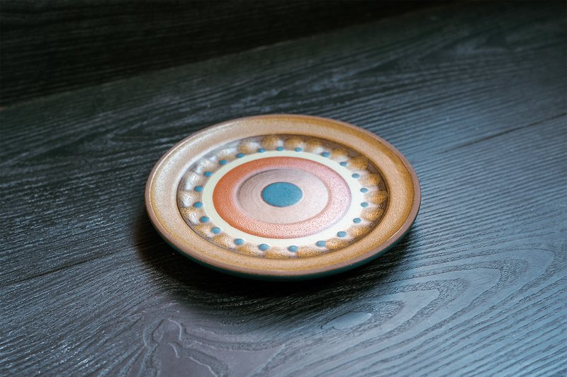 德國KMKー手工繪製點心盤 / 蛋糕盤ー老件古董 - 盤子/餐盤 - 陶 咖啡色