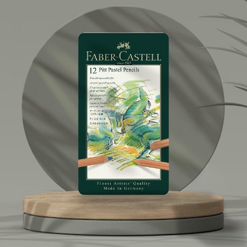 文聚 Faber-Castell PITT-藝術家級粉彩色鉛筆12色鐵盒裝(原廠正貨)