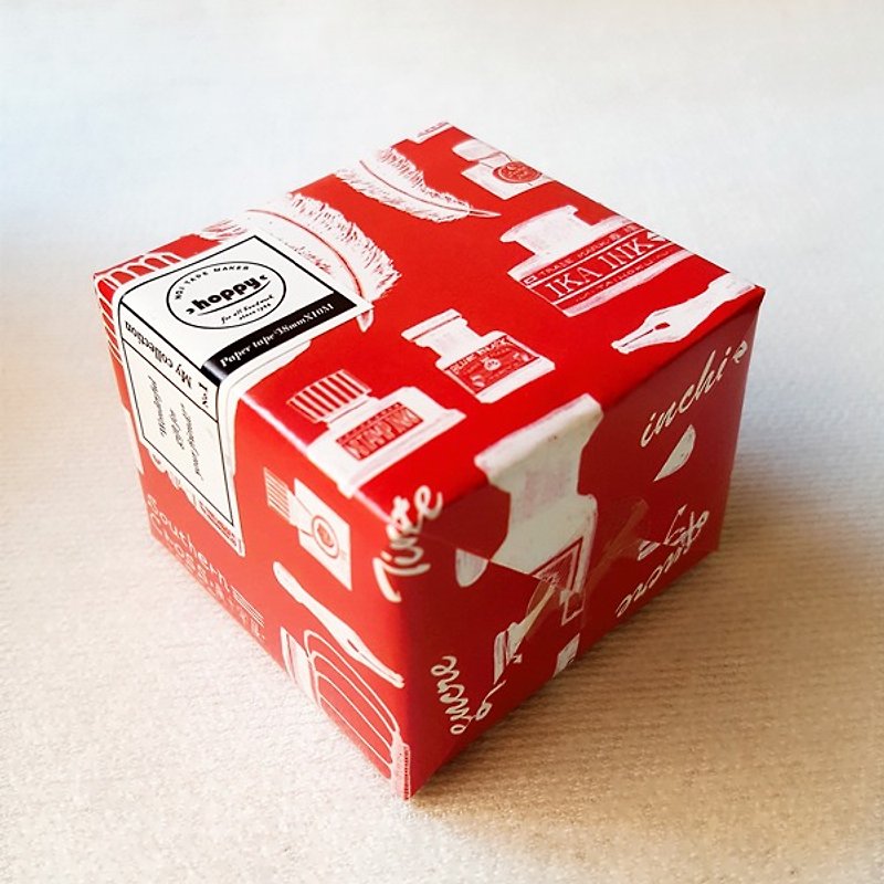 Mini Box-INK RED Washi Tape - Washi Tape - Paper 