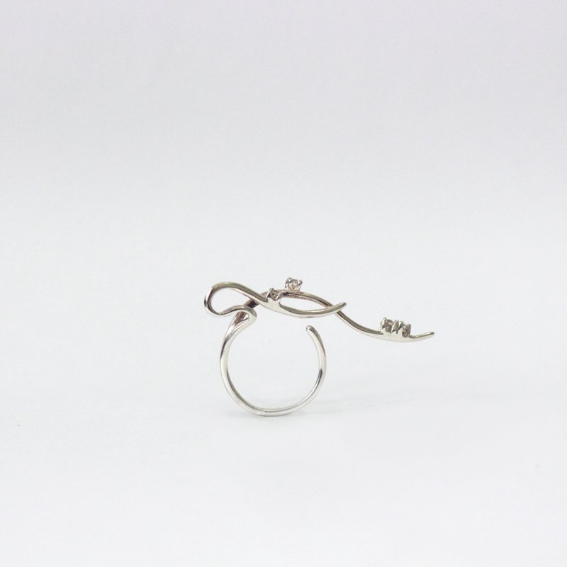 Signature Willowy ring - 戒指 - 純銀 