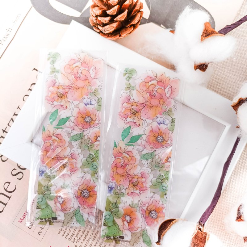 204 花香飄書籤2  Redolence Bookmark 2 / 晶透書籤 - 書籤 - 塑膠 多色