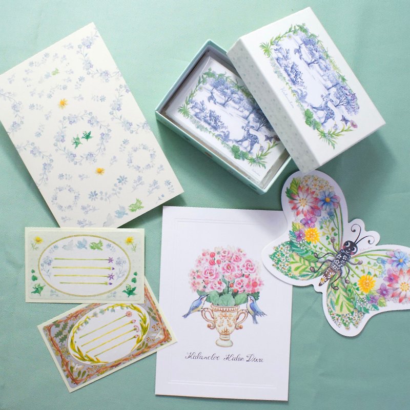Paper item botanical set - Cards & Postcards - Paper 