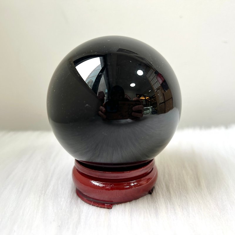 Obsidian Ball | Crystal | Crystal Ball | Crystal Ornaments - Items for Display - Crystal Black