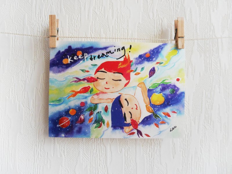 keep dreaming ! 明信片 postcard - 卡片/明信片 - 紙 多色