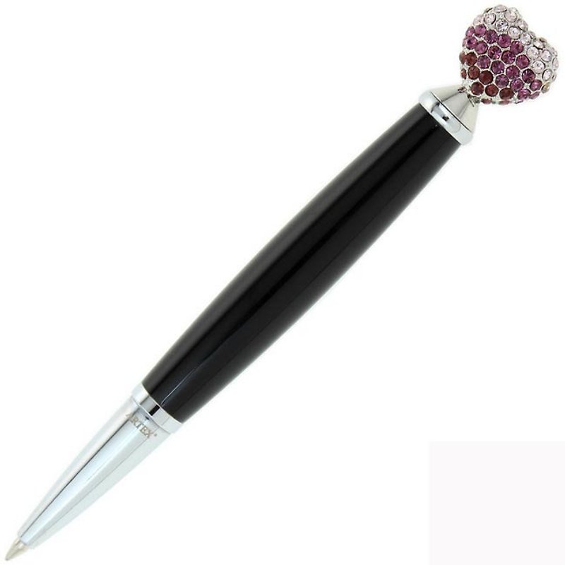 ARTEX pours rhinestone miniature ballpoint pen purple love - Ballpoint & Gel Pens - Crystal Black