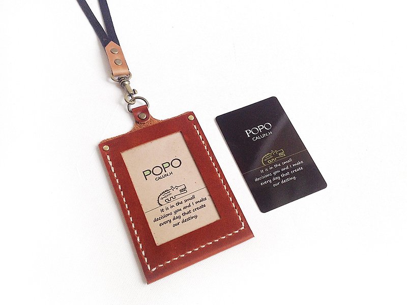 POPO │ Collection │ Leather Document Set. Straight + Rope Order Order Faith Stephanie Fung - ID & Badge Holders - Genuine Leather Brown