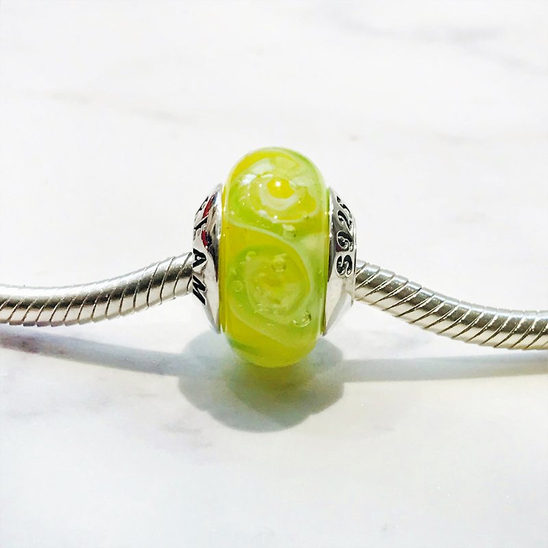 PANDORA/ Trollbeads / All major bead brands can be stringed * - Lemon yellow - อื่นๆ - แก้ว สีเหลือง