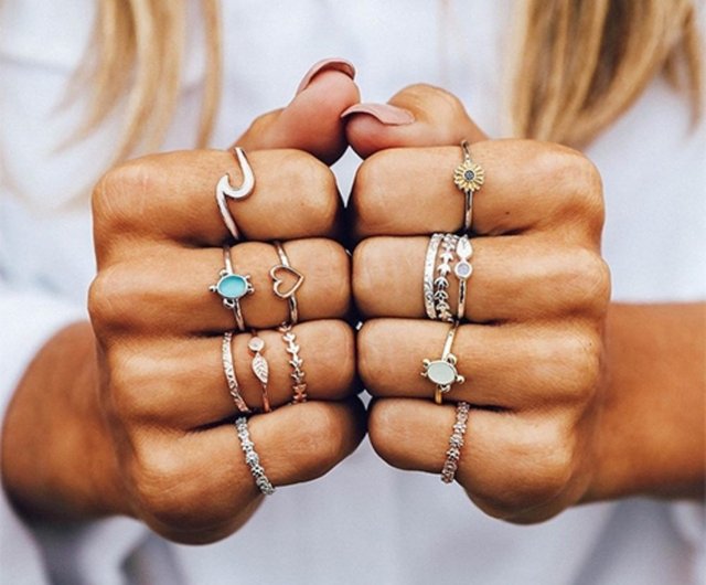 Pura vida deals stackable rings