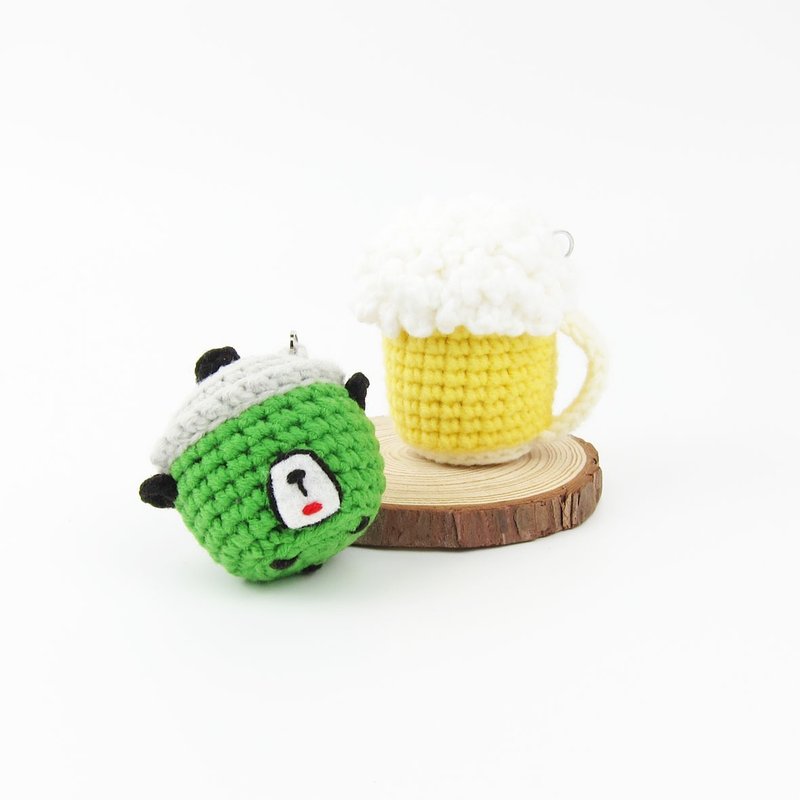 [Must-have for foodies] Electric pot/beer/keychain - Keychains - Other Man-Made Fibers Multicolor