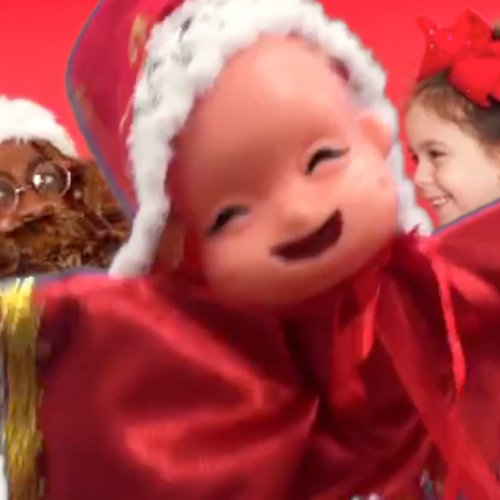 A-ONE 聖誕寶寶 可愛披風披風布袋戲 布袋戲偶 角色扮演 人偶玩偶童玩