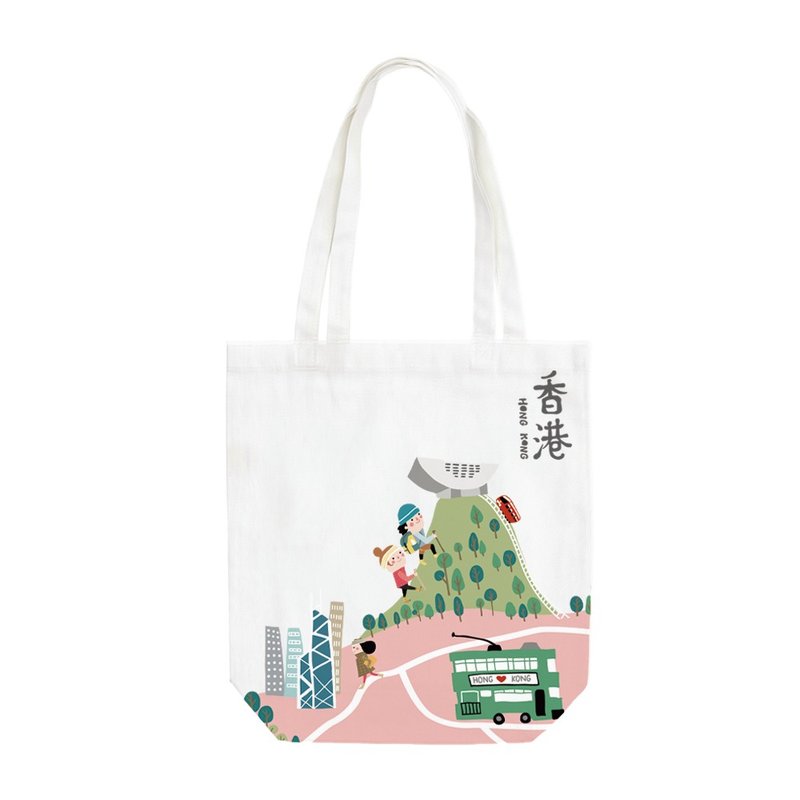 iBakery Hong Kong Tote Bag (Tram) | HK Social Enterprise Gift - Handbags & Totes - Other Man-Made Fibers 